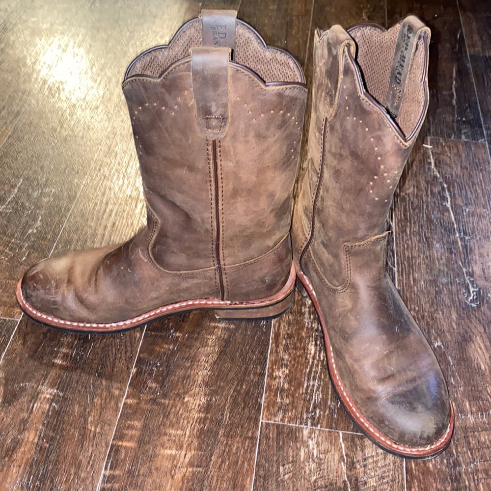 Red Head brown leather boots